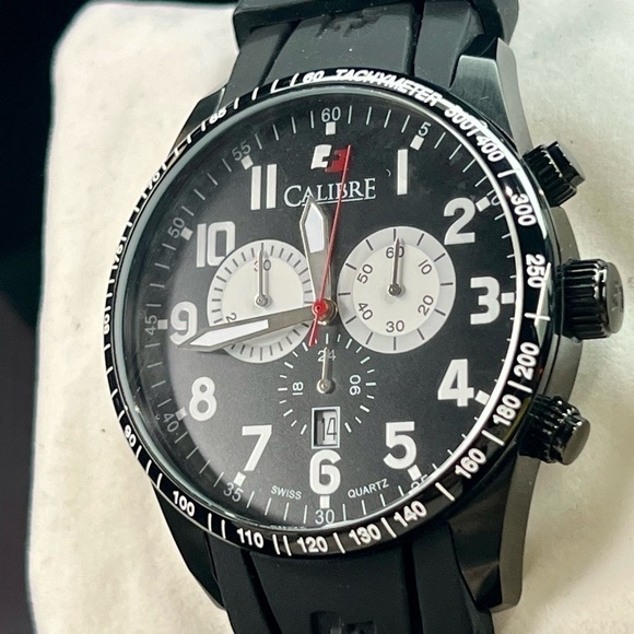 Calibre Lancer Chronograph Date Designer Sports Men’s Watch - Picture 2 of 7